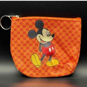 Orange Mickey Mouse Coin Purse